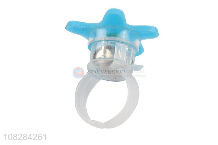 Wholesale Lovely Starfish Flashing Finger Ring Glowing Toy