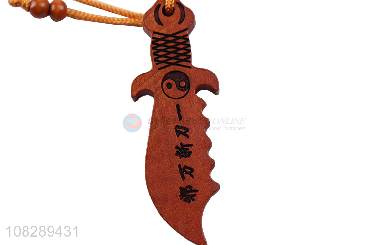 Yiwu factory handmade diy crafts wooden keychain for sale