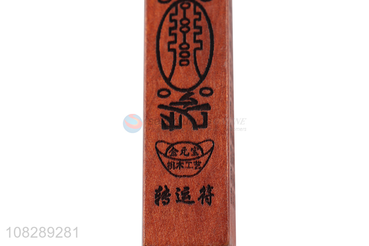 Top products daily use wood carved keychain key ring for sale