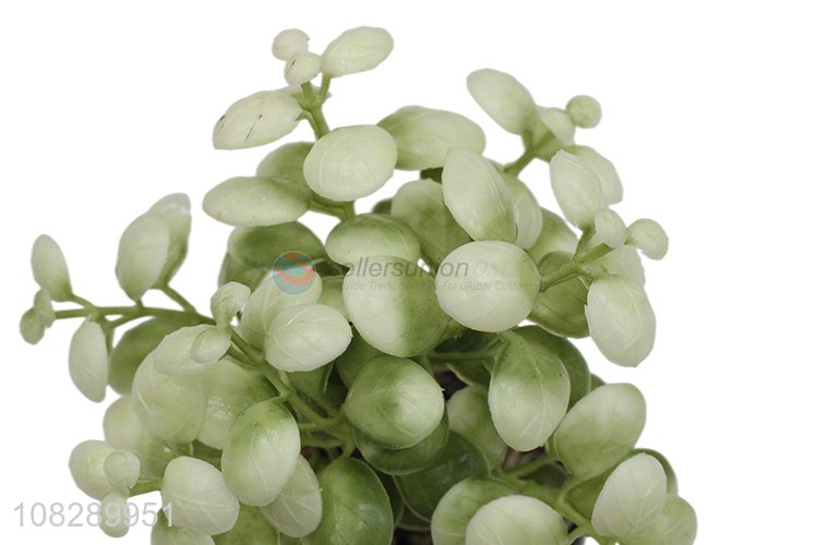 Hot selling ceramic plant ornament artificial garden green plant