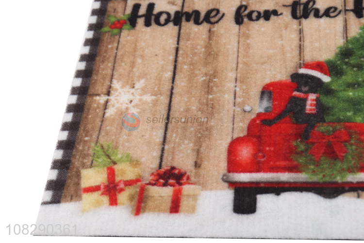 China market creative printed foot mat Christmas party floor mat