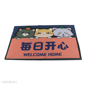 Good wholesale price PVC cartoon door mat living room floor mat