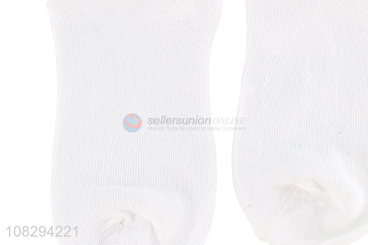 Fashion White Cotton Socks Ankle Socks For Children