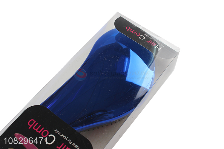 China products blue plastic anti-static hair comb for sale