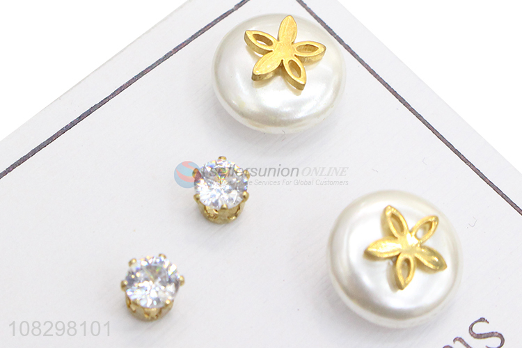 China factory stainless steel stud earrings vintage earrings set