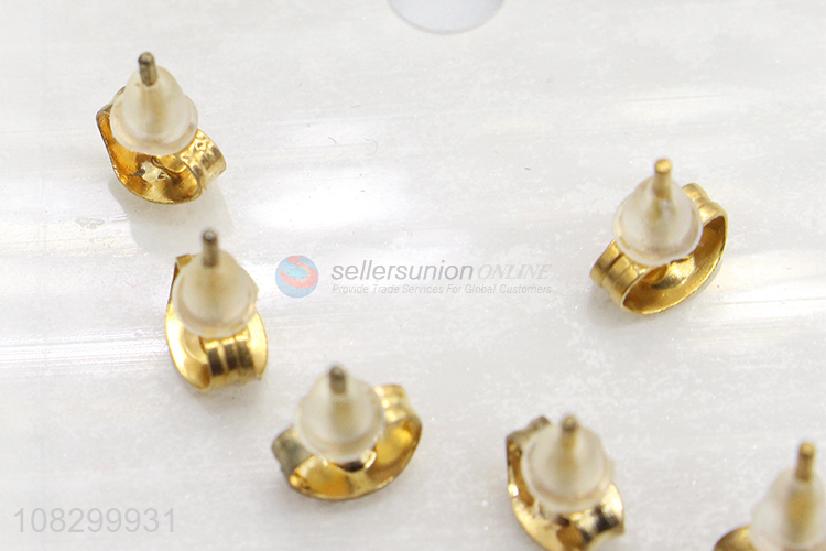 New Arrival Stainless Steel Ear Stud Golden Earrings For Women