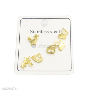 Factory Direct Sale Stainless Steel Ear Stud Fashion Earring