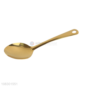 New products golden kitchen canteen spoon with top quality