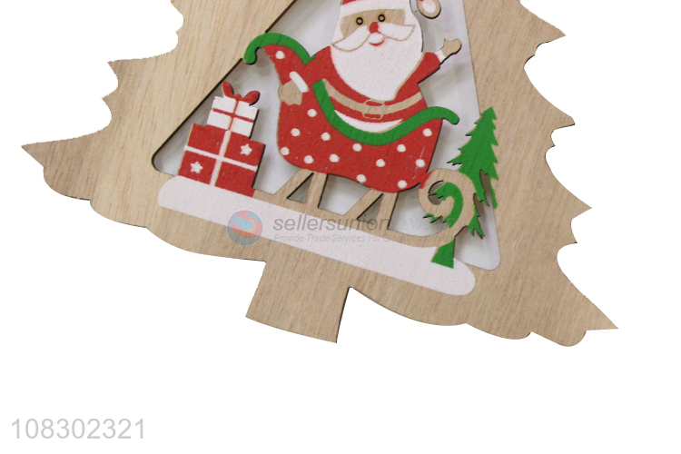 New arrival creative wooden pendant Christmas party pendant