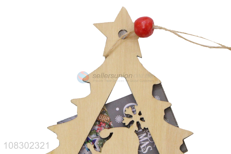 New arrival creative wooden pendant Christmas party pendant