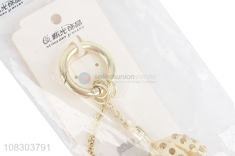 Yiwu market golden fashion key chain metal pendant