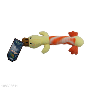 China factory long plush squeaky dog chew toy for training