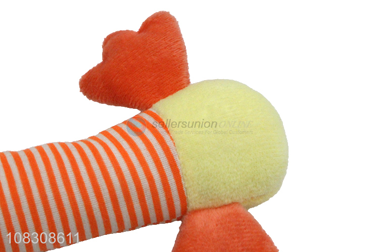 China factory long plush squeaky dog chew toy for training