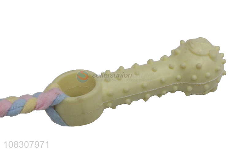 New design durable non-toxic stuffed dog teething toy