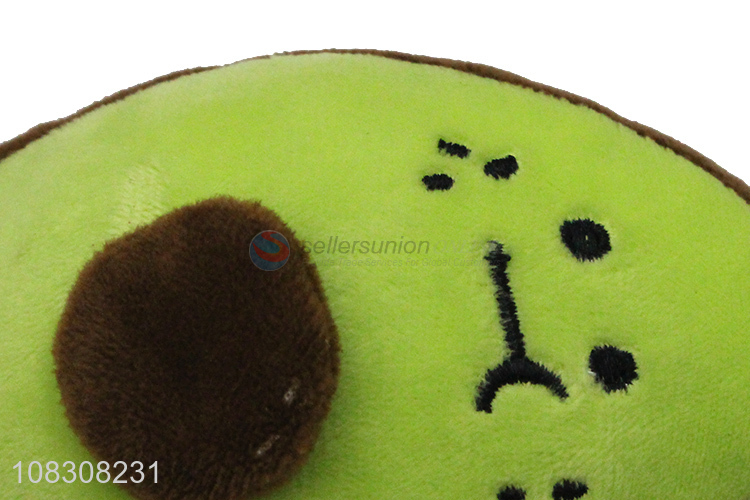 New arrival avocado squeaky dog toy stuffed dog chew toy