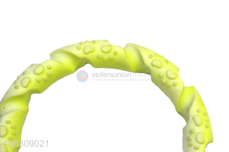 Best selling puppy dog teething ring interactive dog toy