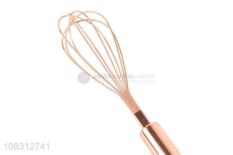 Hot selling long handle manual egg whisk kitchen baking tools