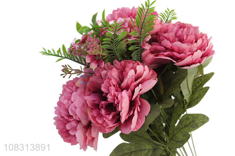 Wholesale realistic fake peony flowers for indoor outdoor decor