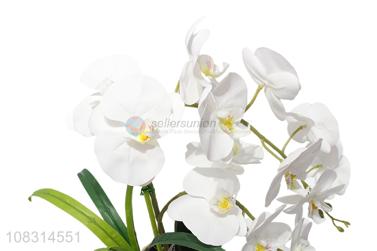 New arrival white fake flower artificial bonsai potting for sale