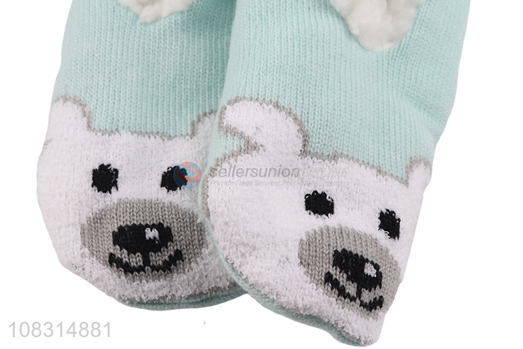 China market cartoon floor socks ladies plush fleece socks