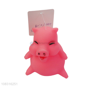 Cartoon Pig Shape Pet Chew Toy Squeaky Pet Toy