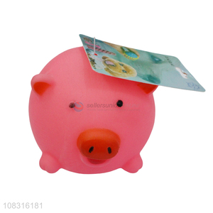 Top Sale Cartoon Pig Design Pet Chew Toy Interactive Toy