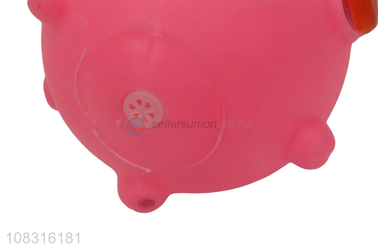 Top Sale Cartoon Pig Design Pet Chew Toy Interactive Toy