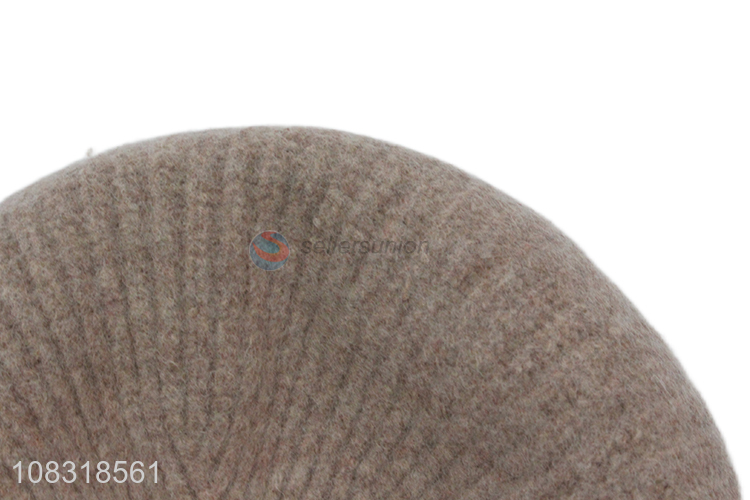 Yiwu direct sale wool beret women fashion beanie hat