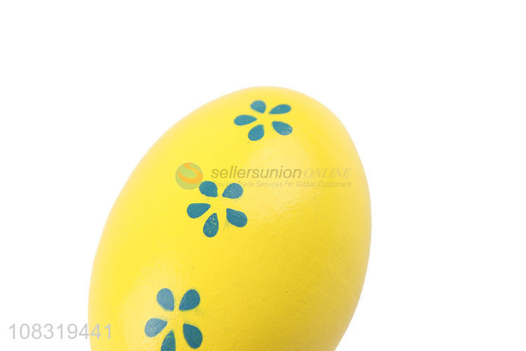 Fashion Egg Shape Percussion Instruments Sand Hammer Wooden Maracas