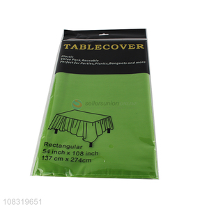 High Quality Plastic Table cover Rectangular Tablecloth