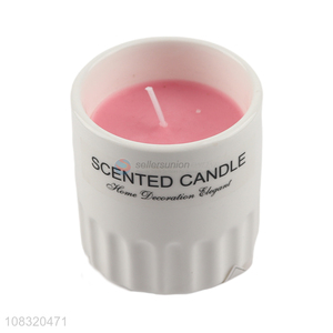 Good quality creative ceramic aromatherapy cup wax scented candle