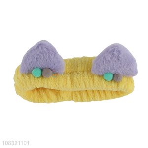 New product plush spa headband fluffy makeup hair band