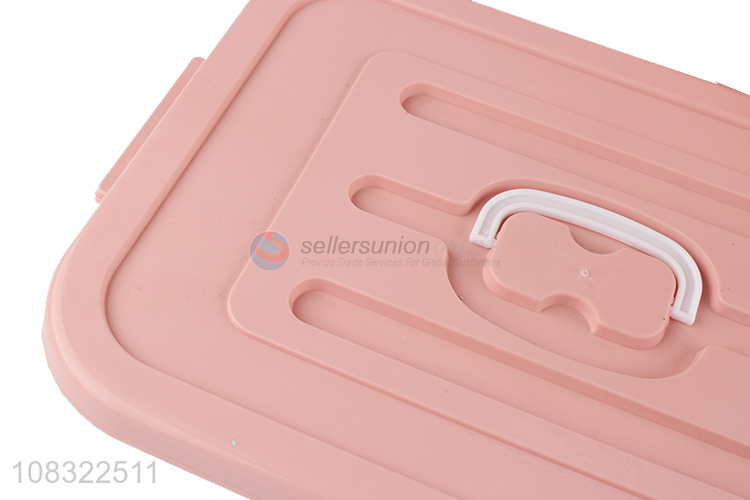 Yiwu wholesale pink plastic household storage bins storage box