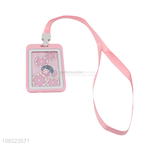 Fashion ID Badge Card Holder With Neck Strap Lanyard