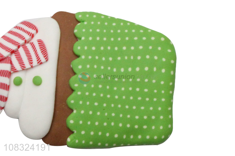 Bottom price Christmas ornaments Christmas cupcake clay ornaments