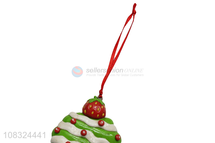 Factory price Christmas cupcake clay ornaments stocking stuffers
