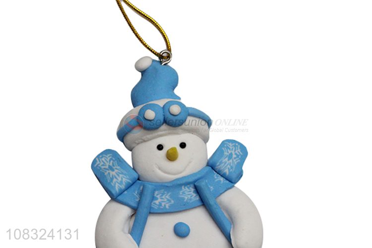 Hot selling Christmas clay ornaments hanging tree decorations