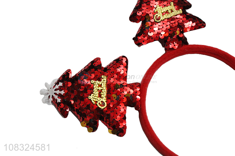 Good quality Christmas tree hairband fashion headband headwear