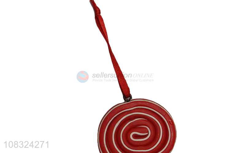 Hot sale holiday Christmas tree lollipop polymer clay ornaments