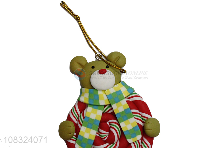 Factory price hanging Christmas clay ornaments stocking stuffers