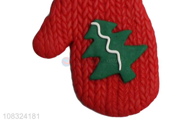 Wholesale Christmas tree ornaments Christmas glove clay ornaments
