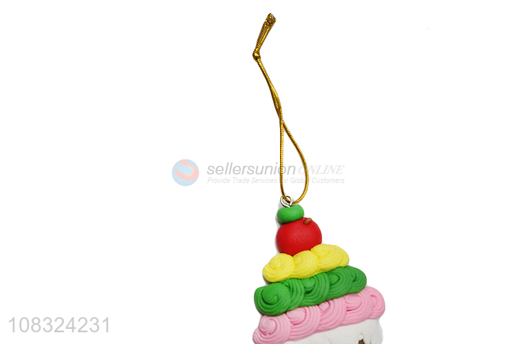 Wholesale ice cream clay ornaments Christmas tree hanging decor
