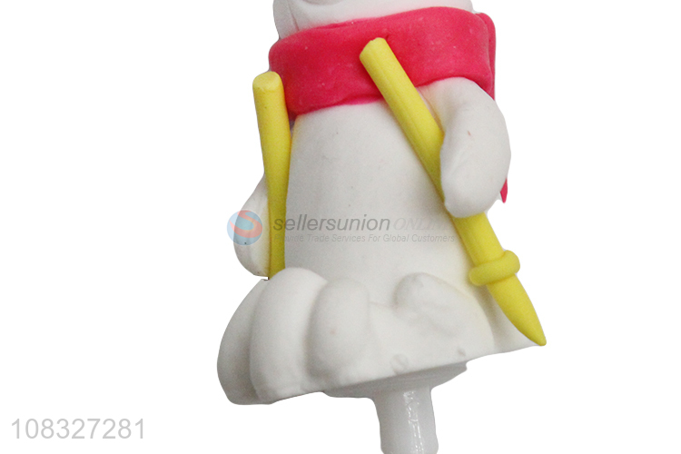 Cartoon Snowman Cupcake Topper Baby Birthday Cake Topper