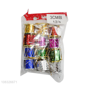 Good Sale Mini Drum Christmas Decoration Hanging Ornaments
