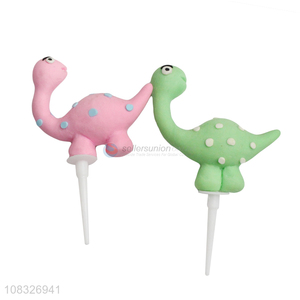 Custom Cartoon Dinosaur Clay Cake Topper For Party Decoration