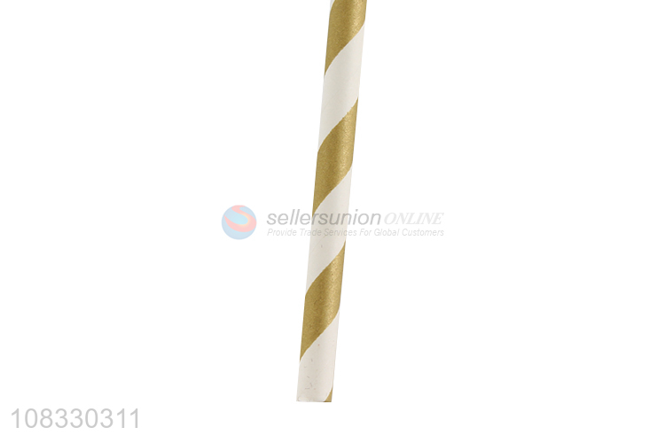 Yiwu market multicolor disposable paper drinking straws