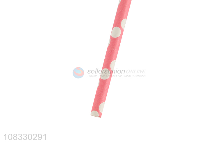 Good price multicolor disposable paper drinking straws