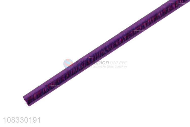 Best selling purple paper drinking straws for bubble tea