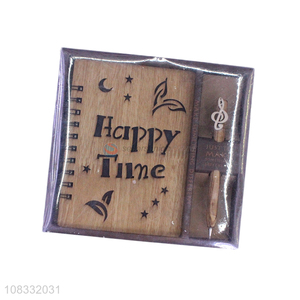 Yiwu wholesale creative wooden notepad for birthday gift