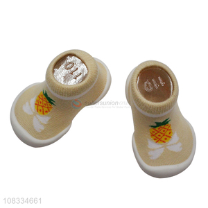 Cute design pineapple pattern baby socks shoes baby toddler